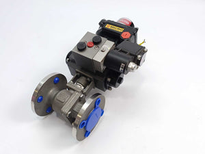 Micro Pneumatics BALL-M2F Ball Valve 3 Piece with Actuator MD-50-F04