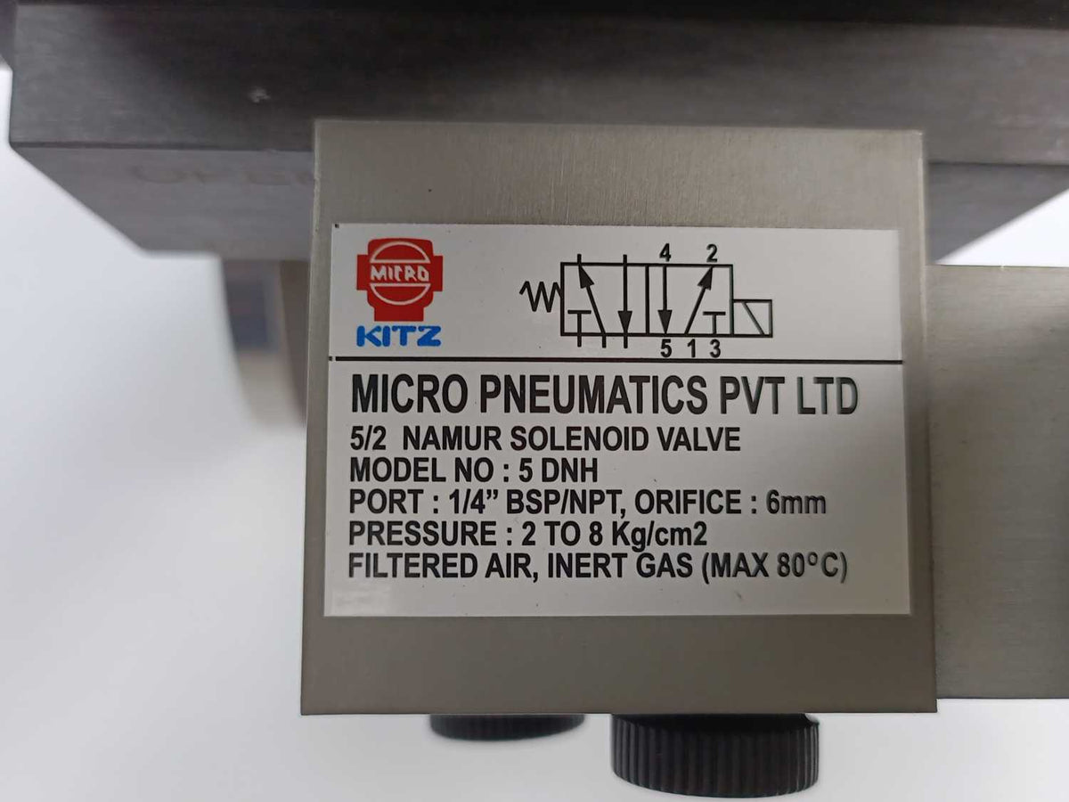 Micro Pneumatics BALL-M2F Ball Valve 3 Piece with Actuator MD-50-F04