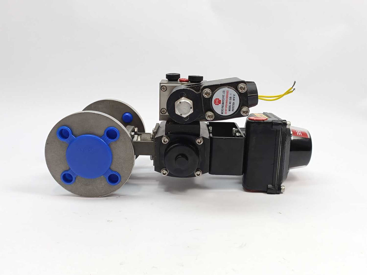 Micro Pneumatics BALL-M2F Ball Valve 3 Piece with Actuator MD-50-F04