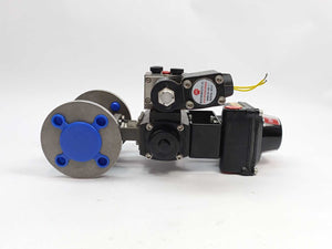 Micro Pneumatics BALL-M2F Ball Valve 3 Piece with Actuator MD-50-F04