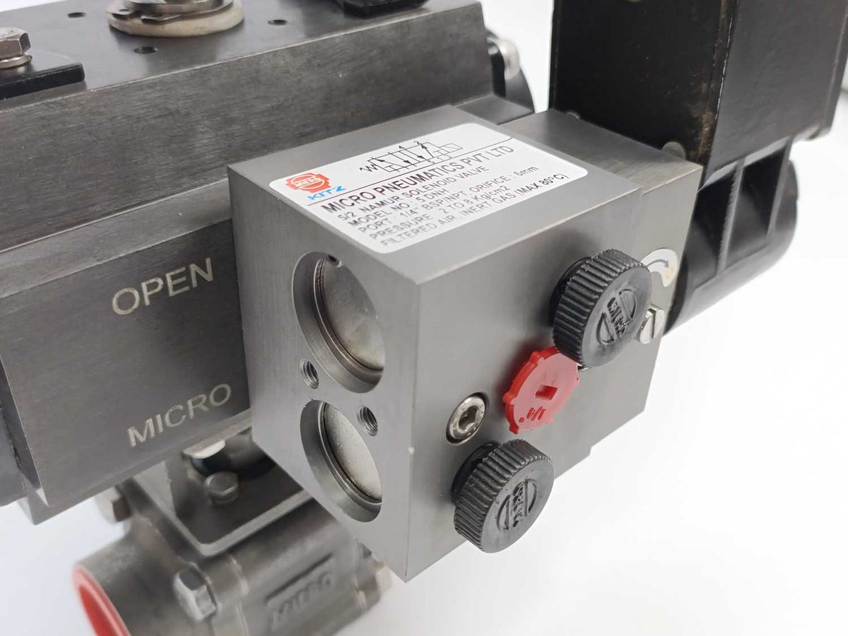 Micro Pneumatics BALL-M3SW-25NB, BALL-M3SW, MD-63-F05 Control Valve assembly