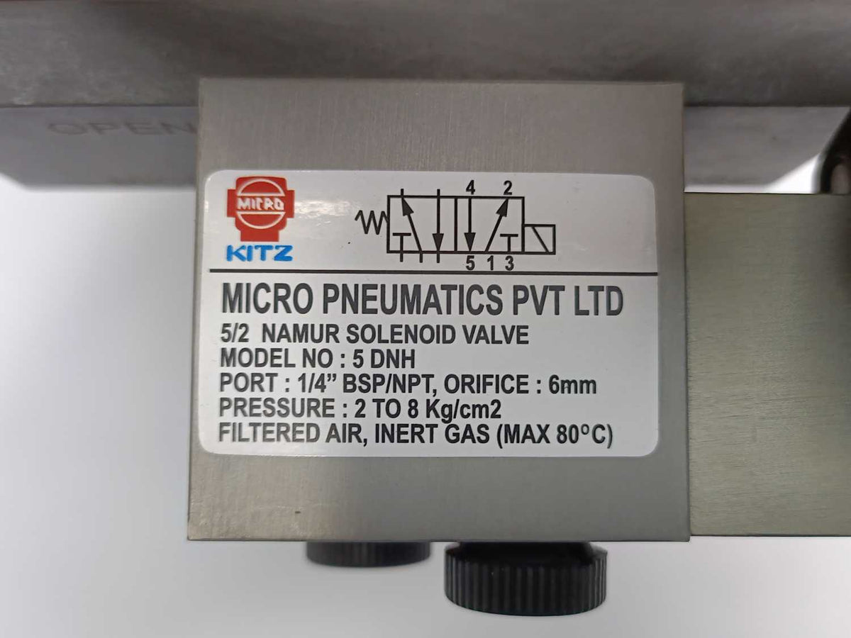 Micro Pneumatics BALL-M3SW-25NB, BALL-M3SW, MD-63-F05 Control Valve assembly