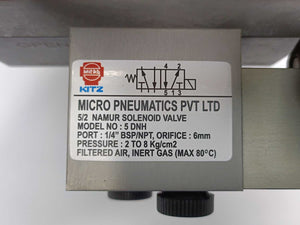 Micro Pneumatics BALL-M3SW-25NB, BALL-M3SW, MD-63-F05 Control Valve assembly