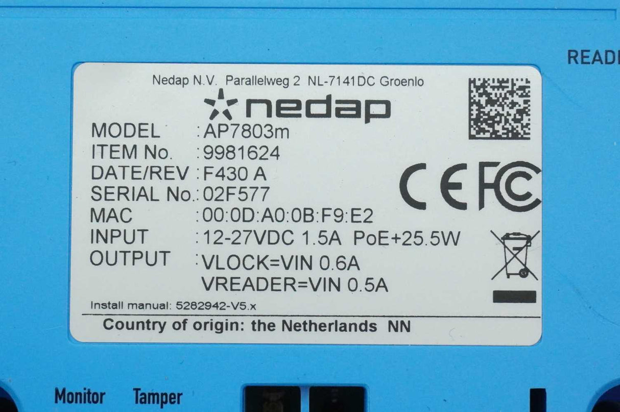NEDAP 9981608 AP7803 Access Point