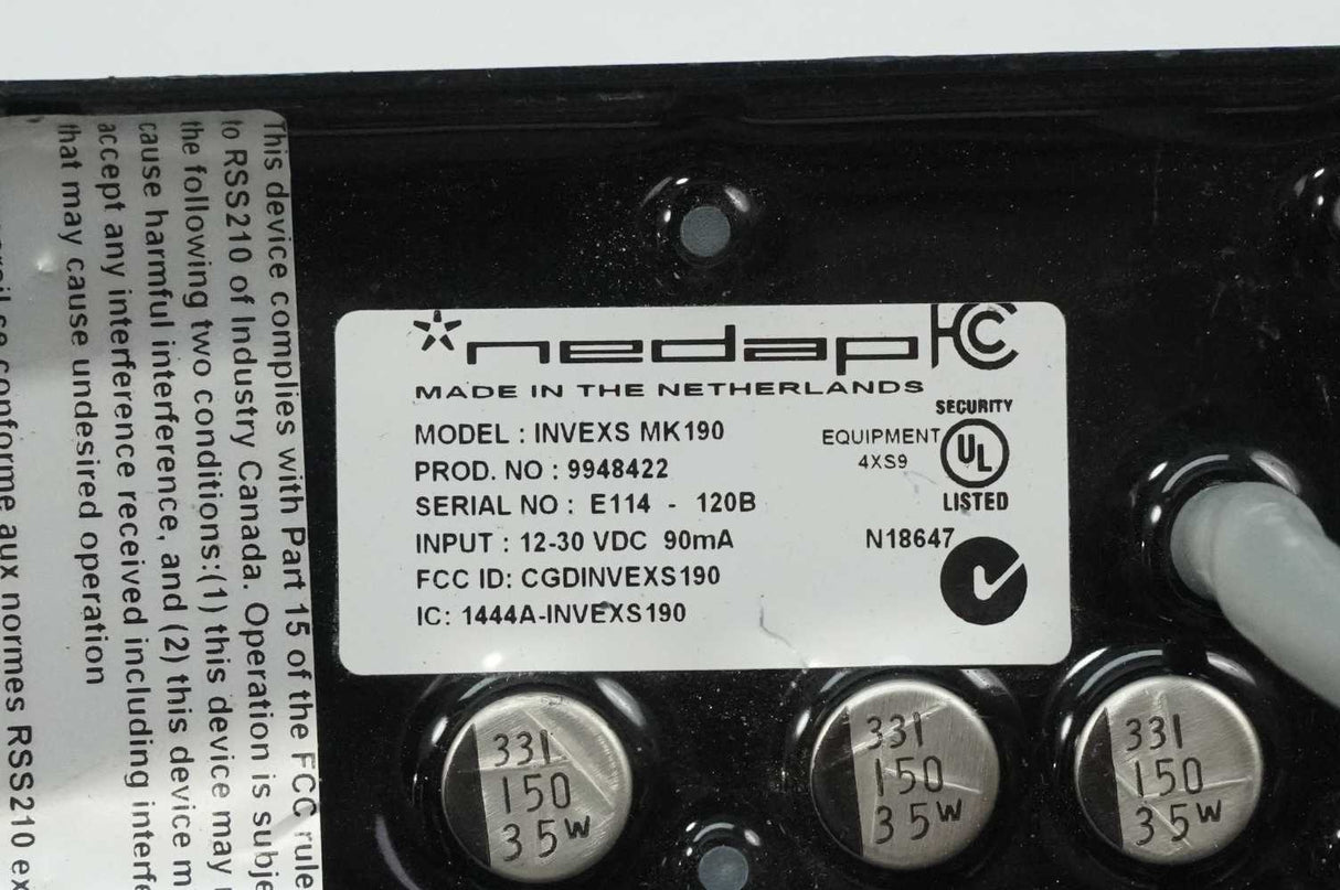 NEDAP 9948422 INVEXS MK190 Access reader