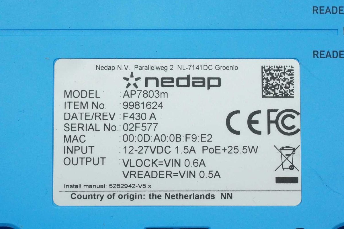 NEDAP 9981608 AP7803 Access Point