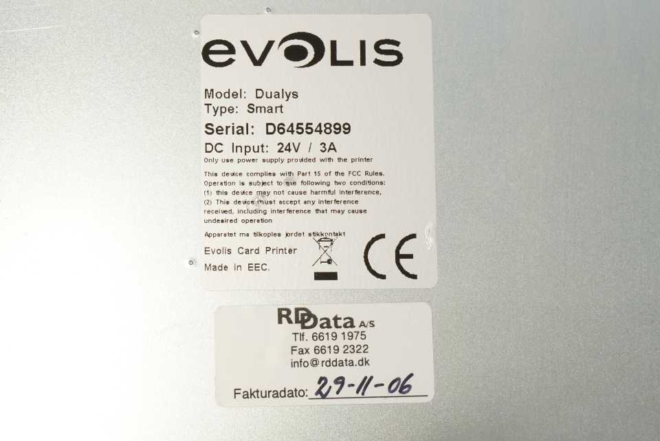 Evolis Dualys Smart Card Printer