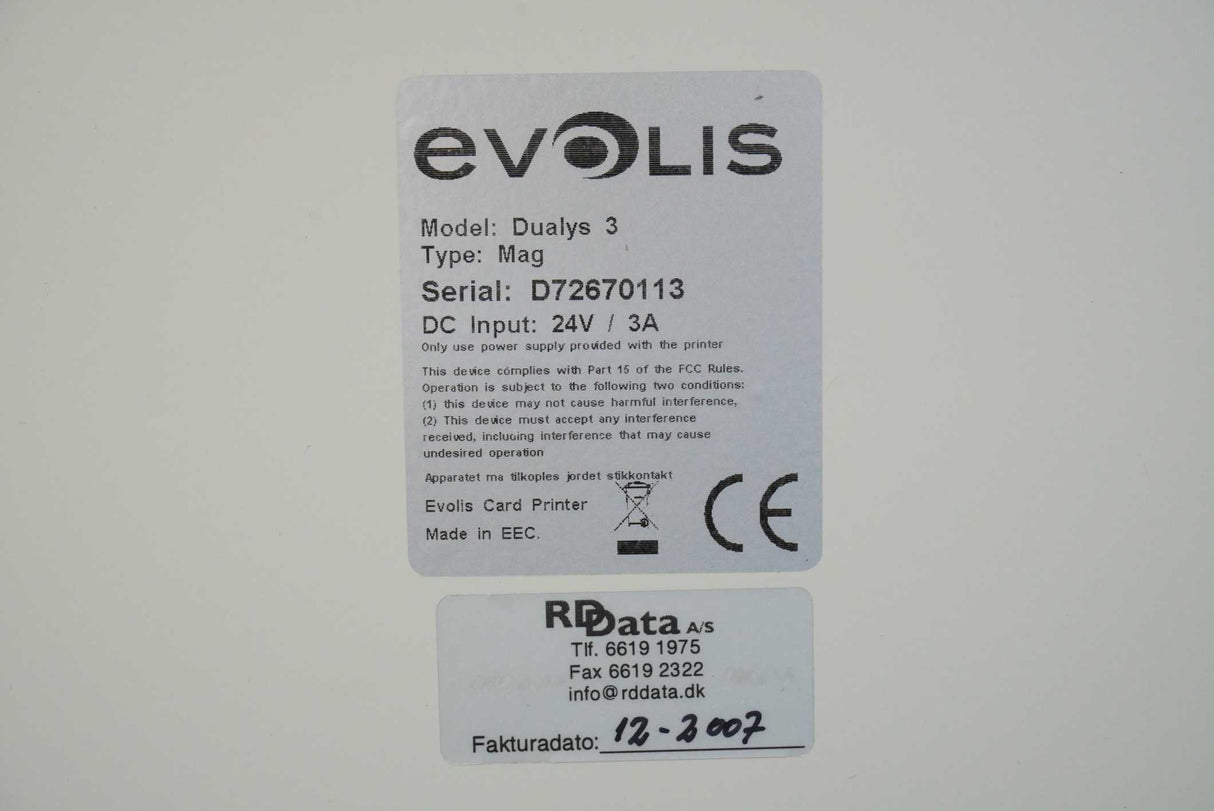 Evolis Dualys 3 Smart Mag ID Card Printer
