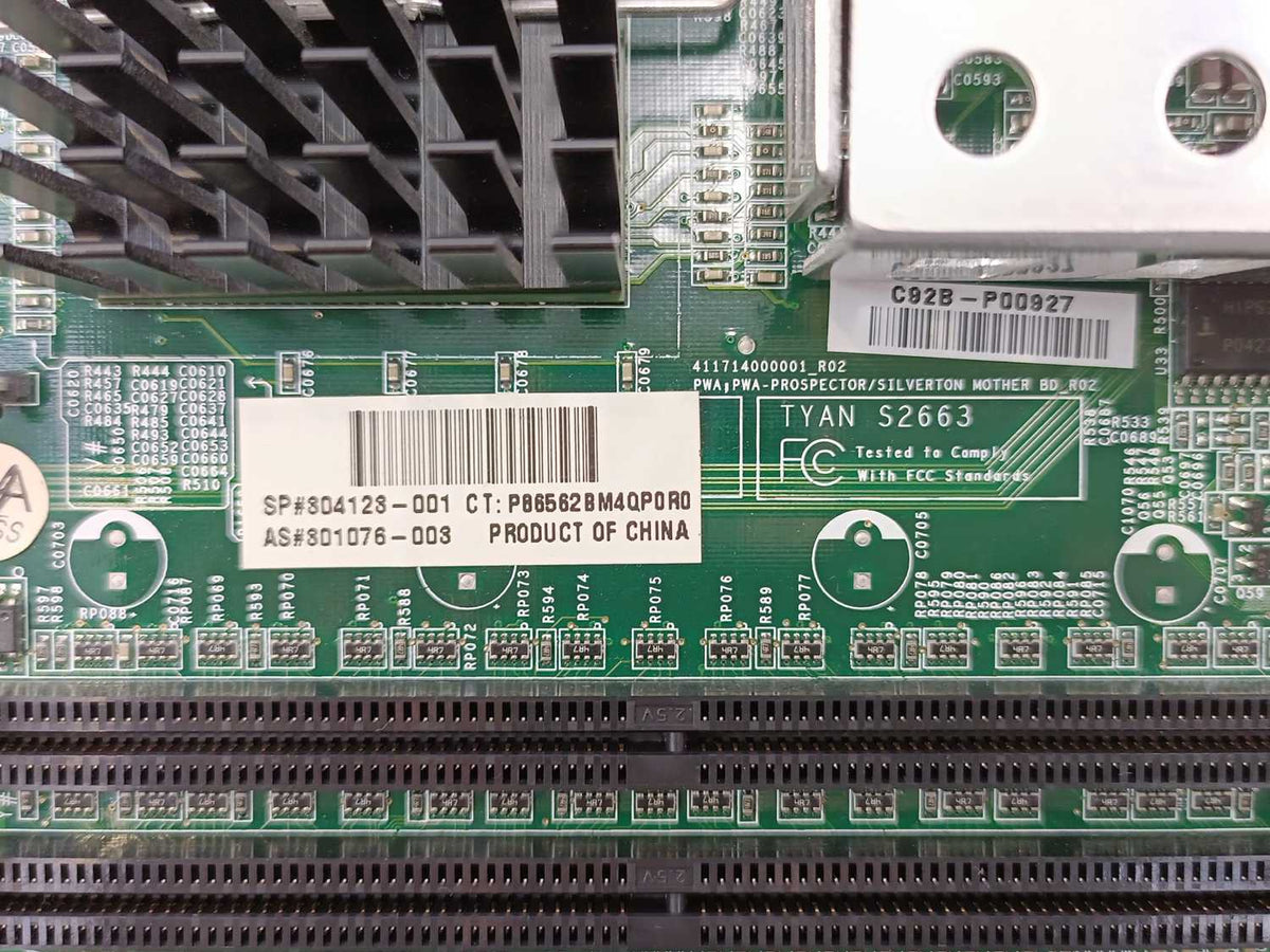 HP 304123-001 Tyan S2663 AN: 301076-003 Dual-Socket Intel Xeon Workstation board