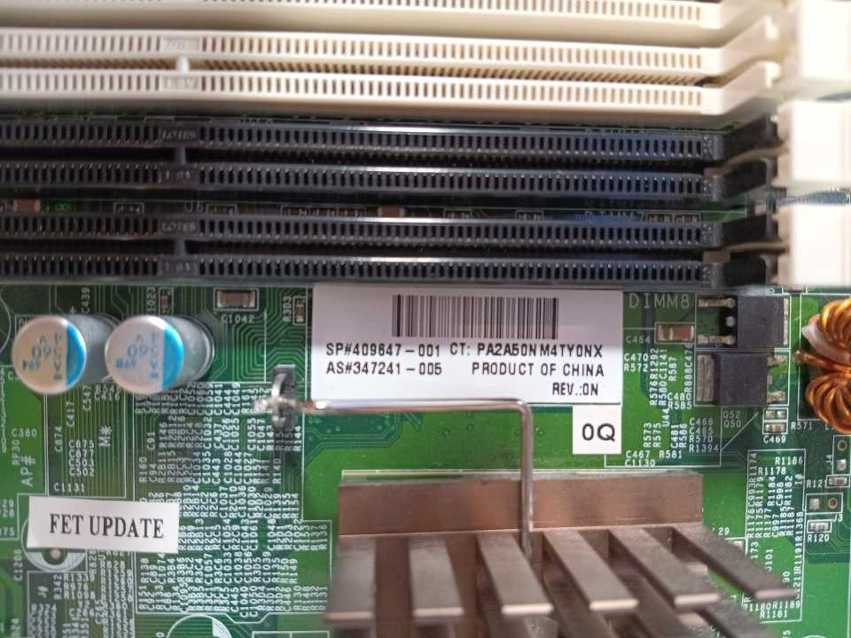 HP 409647-001 AS: 347241-005. Dual Socket 604 Intel Xeon Workstation Motherboard