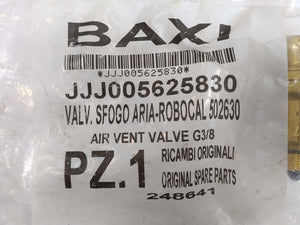 BAXI JJJ005625830 AIR VENT VALVE G3/8 3 Pcs.