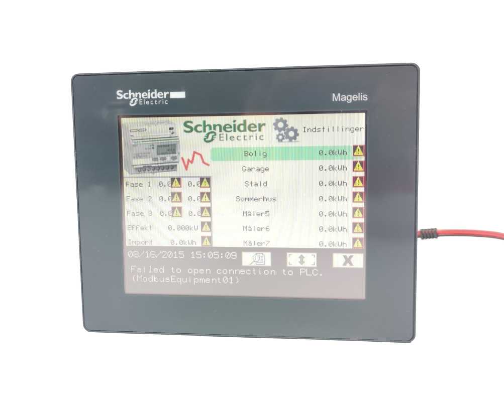 Schneider Electric HMIS5T Magelis Rear panel with HMIS85 touchscreen display
