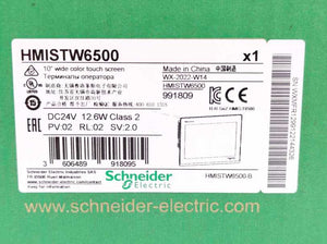 Schneider Electric HMISTW6500 Touch Panel Screen, protection foil still on.