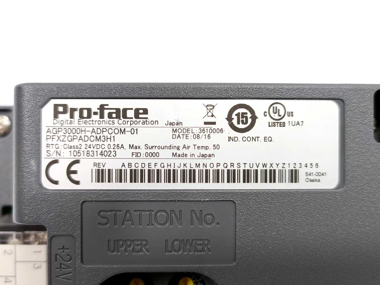 Pro-Face PFXZGPADCM3H1 AGP3000H-ADPCOM-01 3610006 GP3000H Conversion Adapter