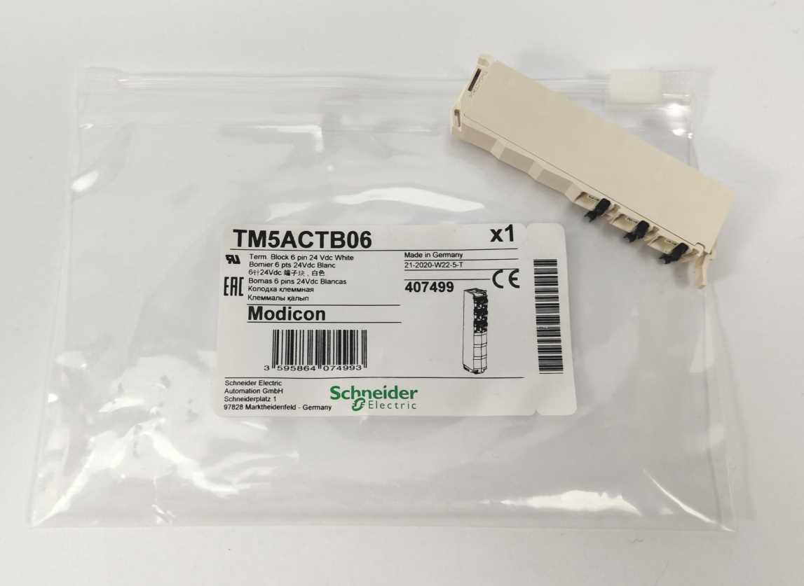 Schneider Electric TM5ACTB06 Terminal Block 5 Pcs.