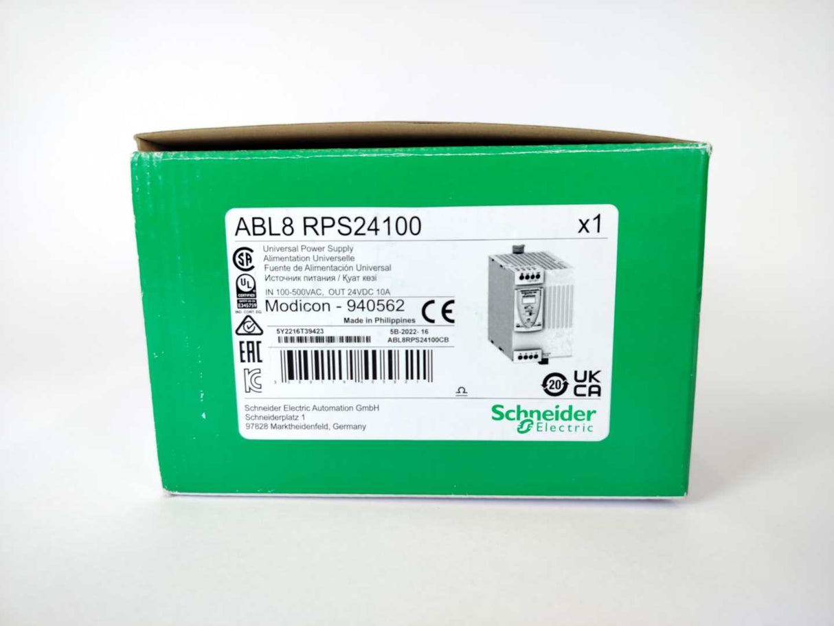 Schneider Electric ABL8RPS24100 Universal Power Supply 24 V, 10 A