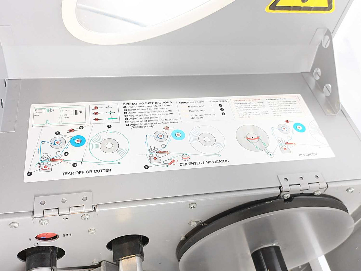 Avery Dennison 6404 SPENDER Thermal Barcode Label Printer + LTP applicator