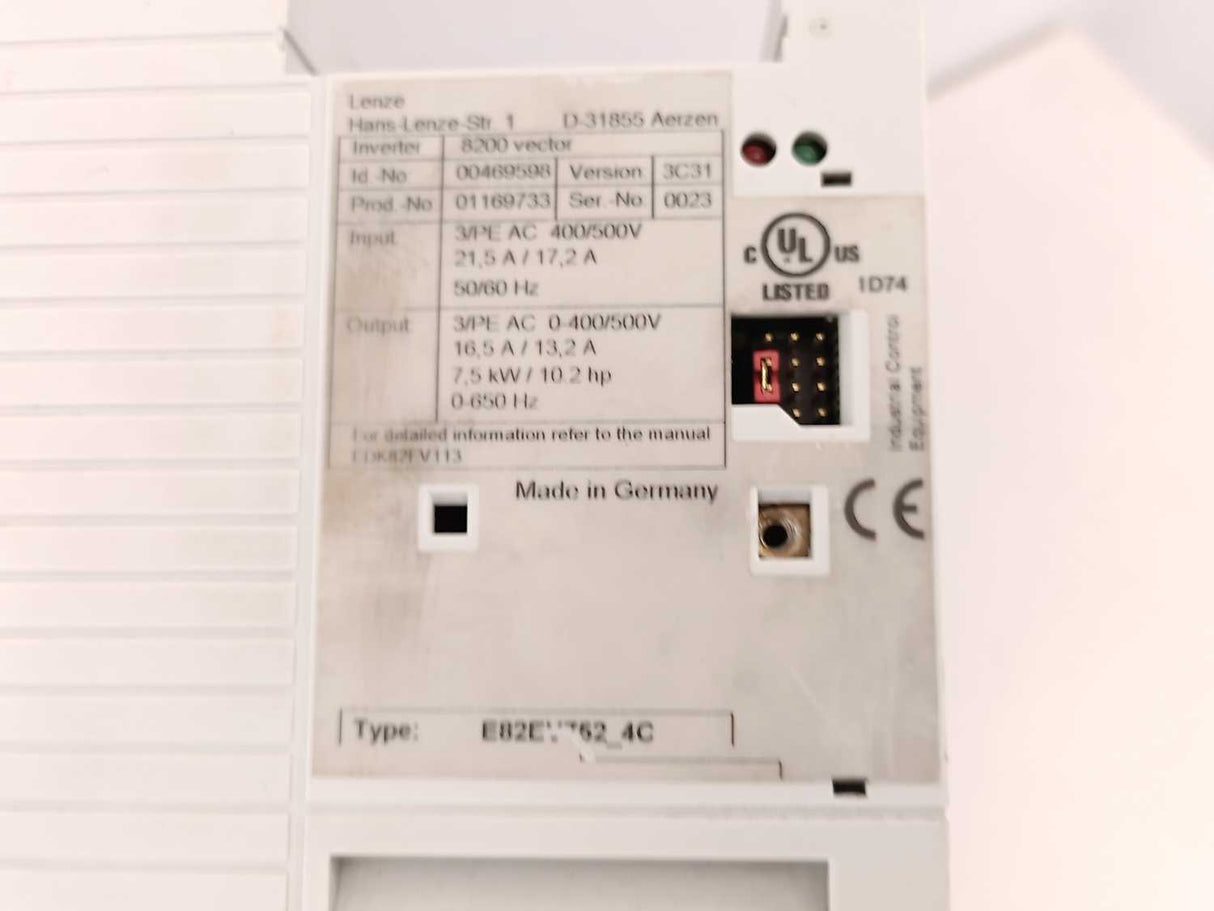 LENZE E82EV752P4C 00469598 E82EV752_4C