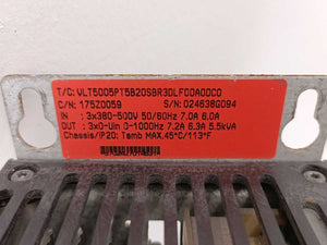Danfoss 175Z0059 Frequency converter, VLT50005PT5B20SBR3DLF00A00C0