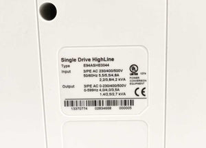 LENZE E94ASHE0044 Single Drive Highline