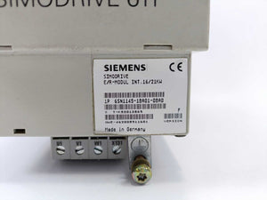 Siemens 6SN1145-1BA01-0BA0 SIMODRIVE 611 E/R Modul Int. 16/21KW, for parts