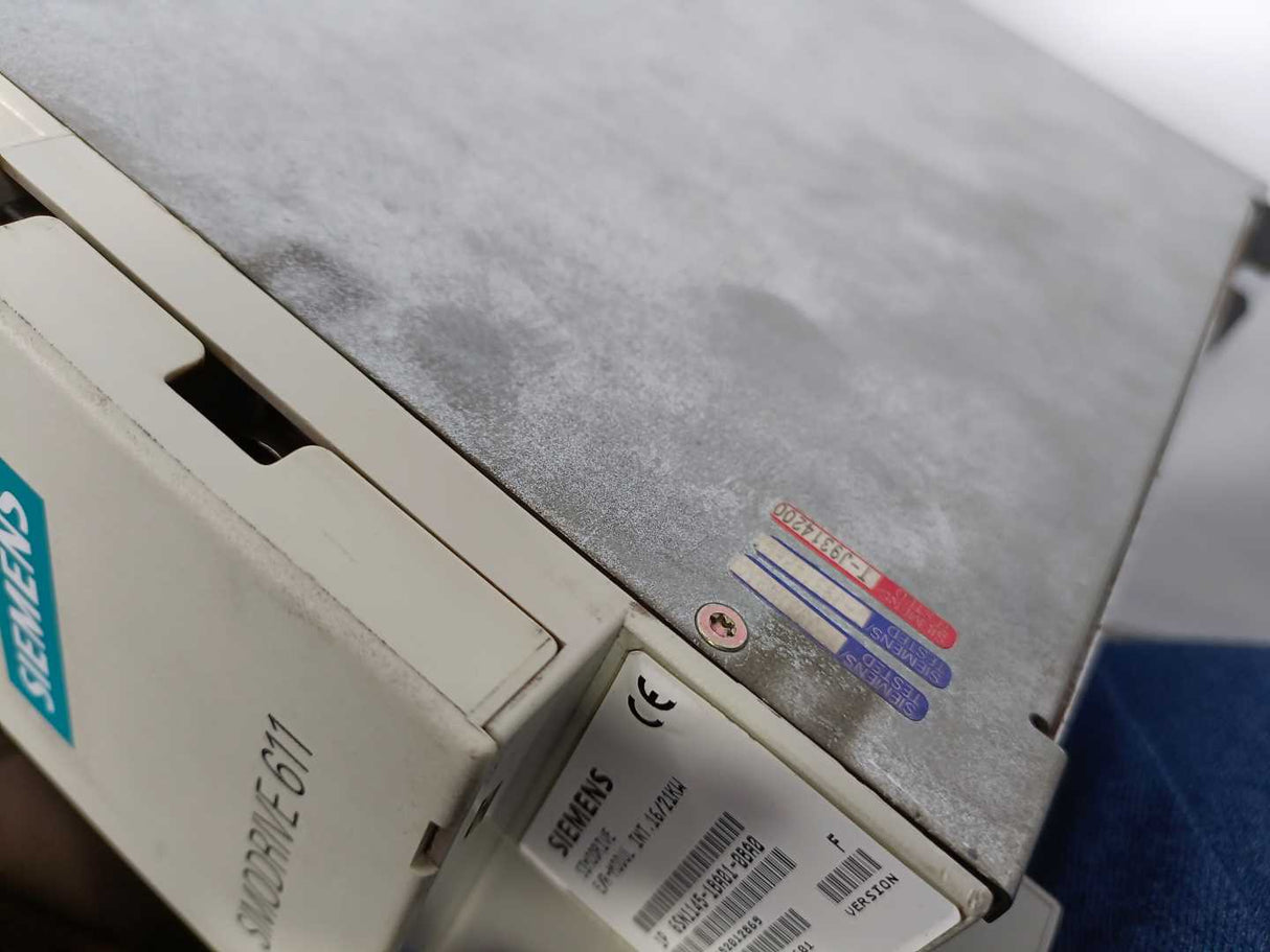 Siemens 6SN1145-1BA01-0BA0 SIMODRIVE 611 E/R Modul Int. 16/21KW, for parts