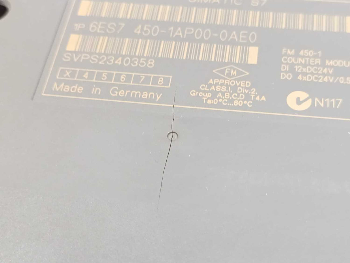 Siemens 6ES7450-1AP00-0AE0 Counter module FM 450-1 E.03