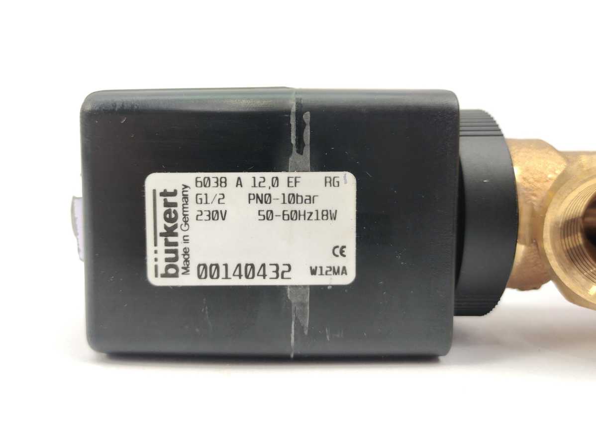 Burkert 00140432 2/2 Way Solenoid Valve GETINGE Autoclave Spareparts