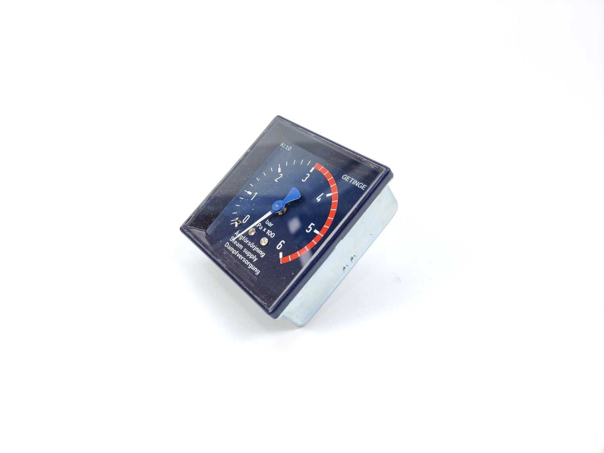 GETINGE 479394301 Pressure Gauge 214, 0 to 6 bar GETINGE Autoclave Spareparts