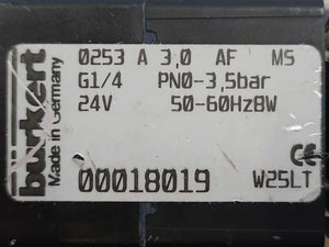 Burkert 18019 Type 0253 2/2-Way Solenoid Valve GETINGE Autoclave Spareparts