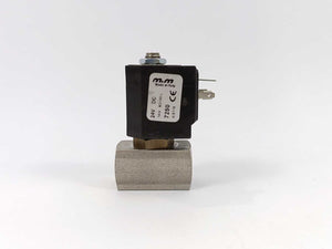 M&M D299DVL Solenoid Valve w/ 7250 24VDC Coil GETINGE Autoclave Spareparts