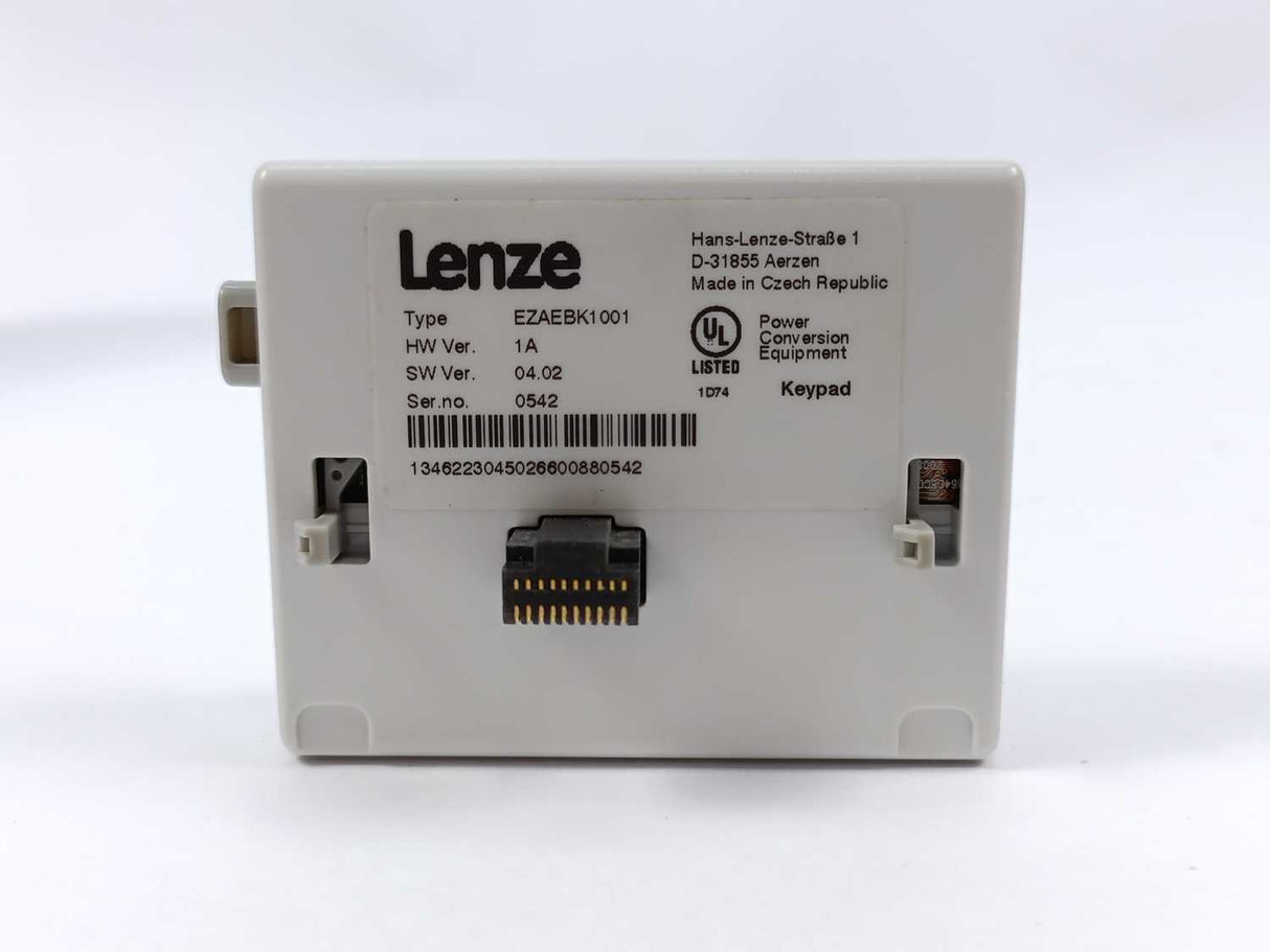 LENZE E84AVHCE3714SB0-ERXXX 8400 HighLine C Inverter Drive w/ EZAEBK1001 Keypad