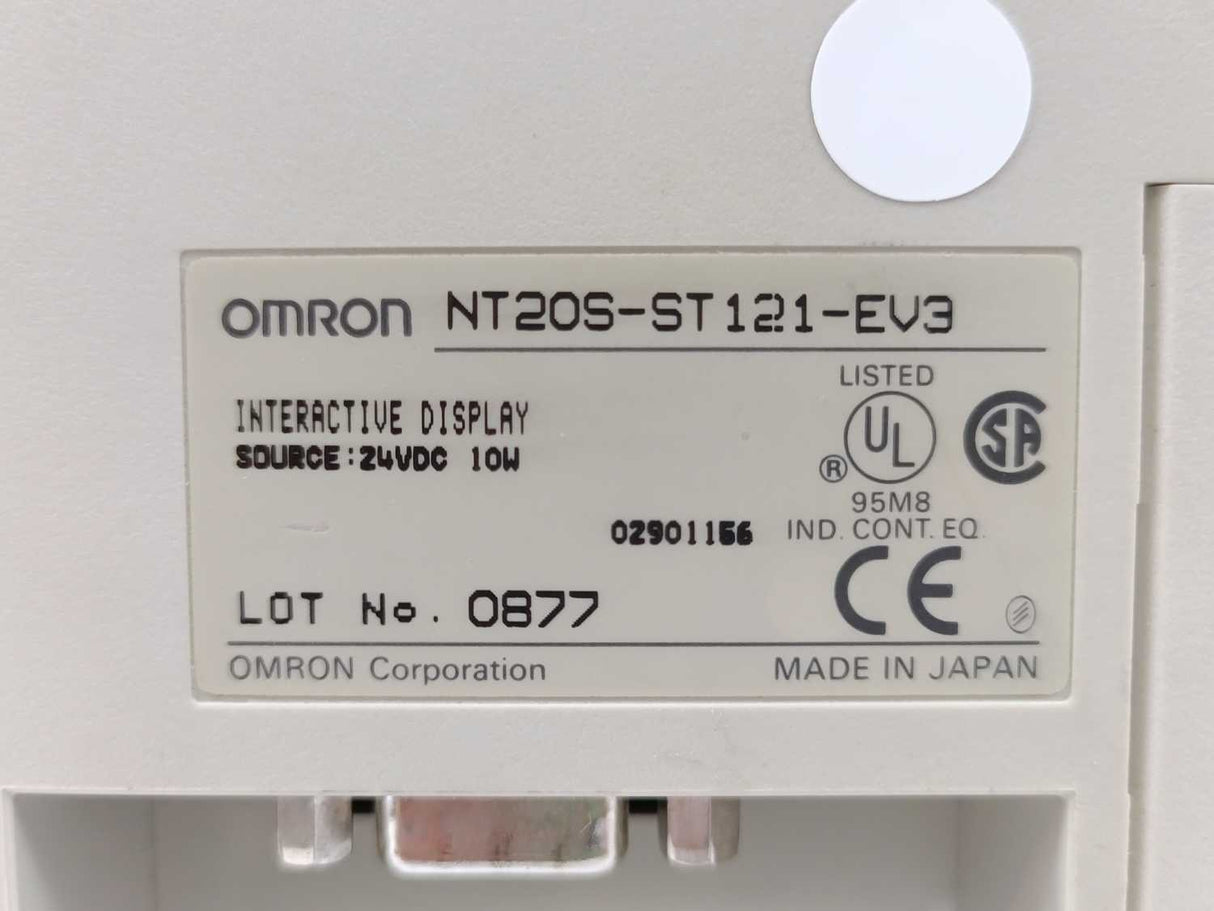 OMRON NT20S-ST121-EV3 Interactive Display