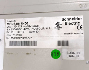 Schneider Automation MHDA1017N00 Lexium 17D Drive