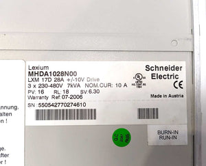 Schneider Automation MHDA1028N00 Lexium 17D Drive 3x 230-480V 7kVA