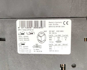 Siemens 3RV1042-4FA10 Circuit Breaker Size S3