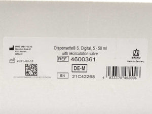 Brand 4600361 Dispensette S Digital 5-50 ml