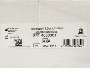 Brand 4600361 Dispensette S Digital 5-50 ml