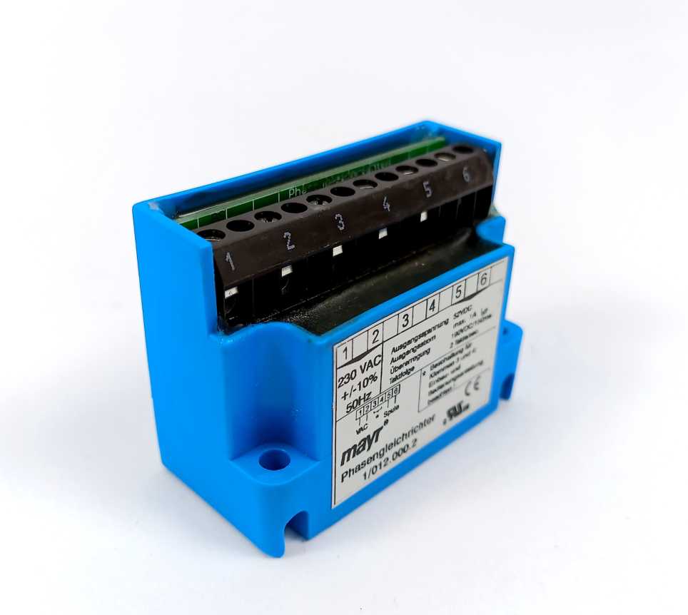 Mayr 1/012.000.2 0801959 Phase Rectifier