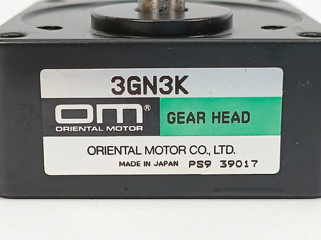 Oriental Motor 3GN3K GN Gearhead Parallel Shaft (3:1) (Metric Shaft)