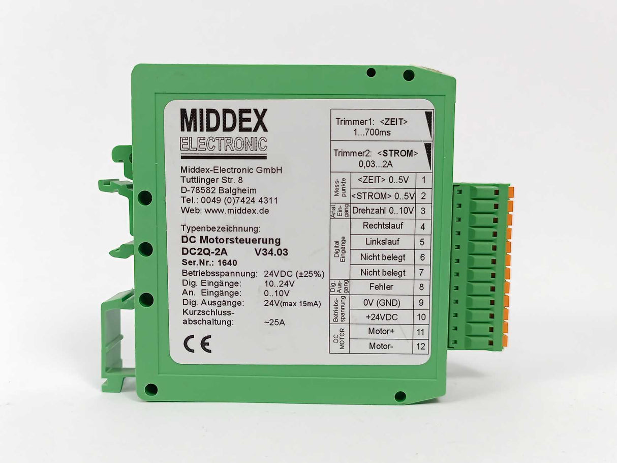 Middex Electronic DC2Q-2A DC Stepper Motor Driver 24 VDC 25A