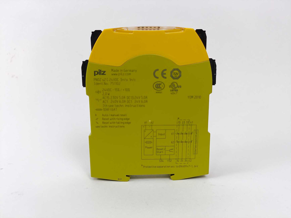 Pilz 751102 PNOZ s2 C 24VDC Safety Relay 3n/o 1n/c