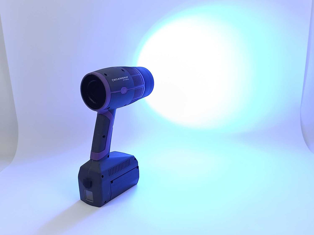 Scangrip 03.5803 UV-GUN Handheld UV Light Kit, with battery, used as Demo
