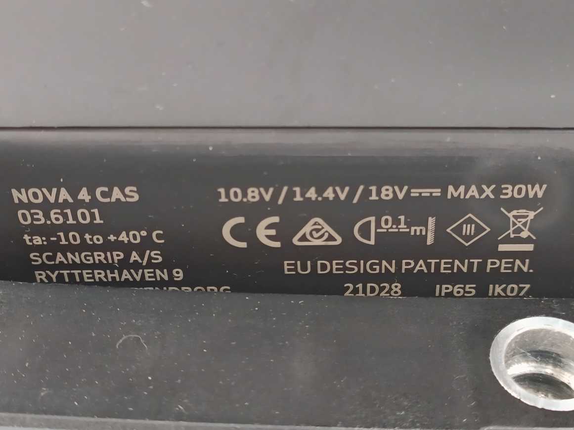 Scangrip NOVA 4 CAS 4000 Lumen High Efficiency COB LED Work Light