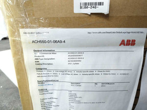 ABB ACH550-01-06A9-4 Pn 3kW, I2n 6,9A IP21 Frequency Converter