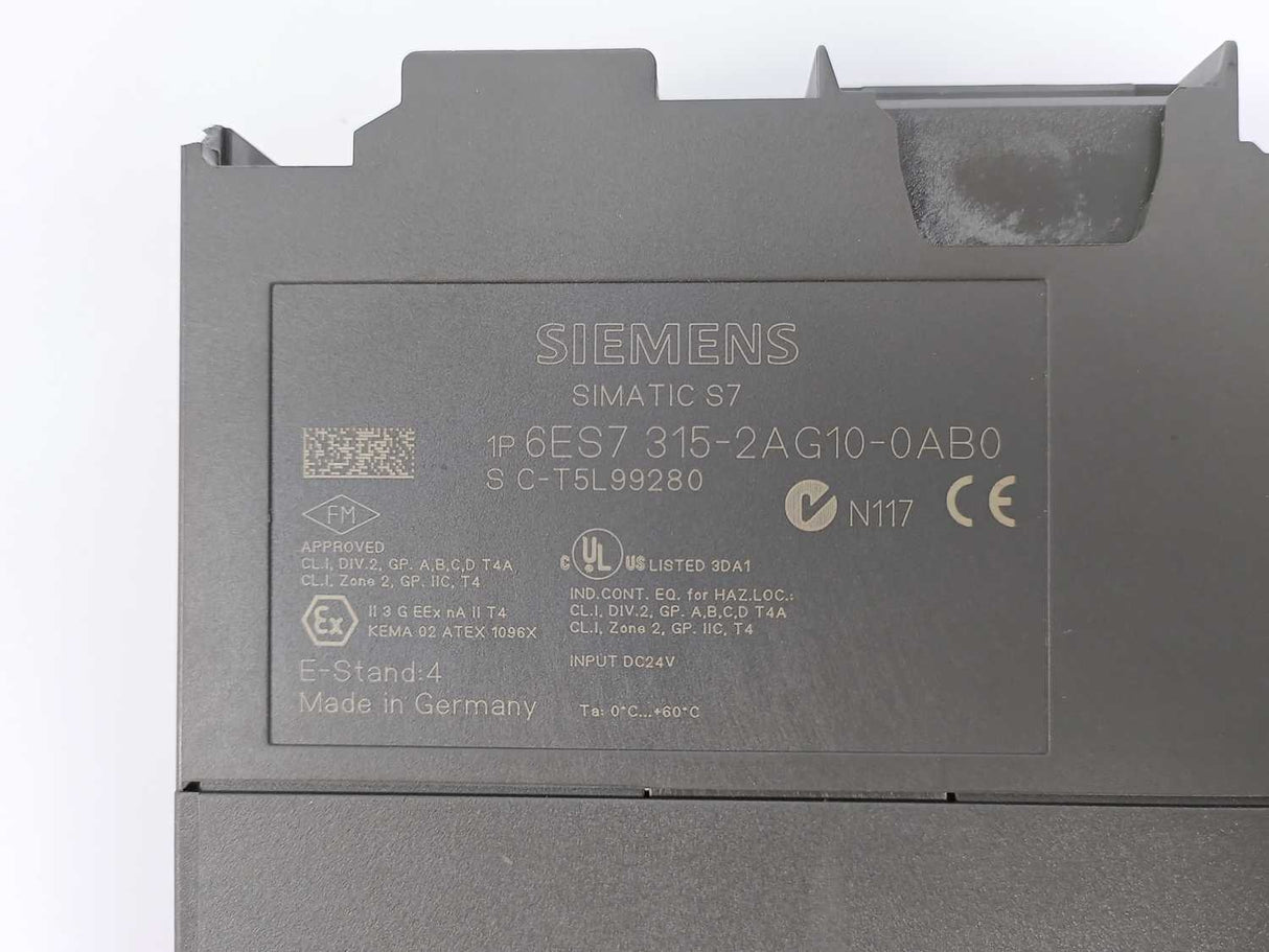 Siemens 6ES7315-2AG10-0AB0 Simatic S7-300 CPU315-2 E03
