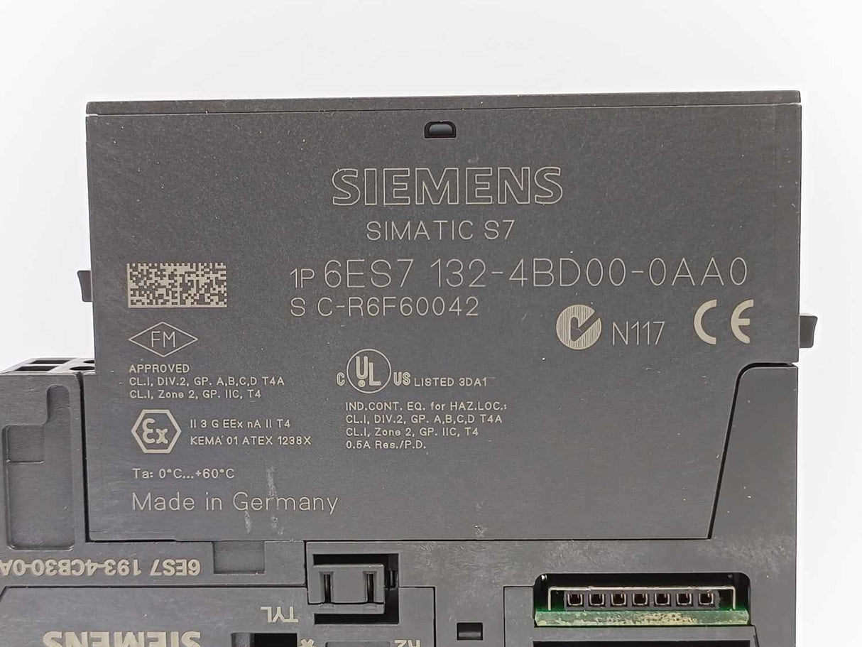 Siemens 6ES7132-4BD00-0AA0 SIMATIC S7 with 6ES7193-4CB30-0AA0 3pcs. batch