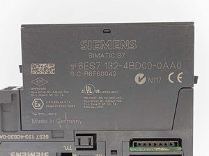 Siemens 6ES7132-4BD00-0AA0 SIMATIC S7 with 6ES7193-4CB30-0AA0 3pcs. batch