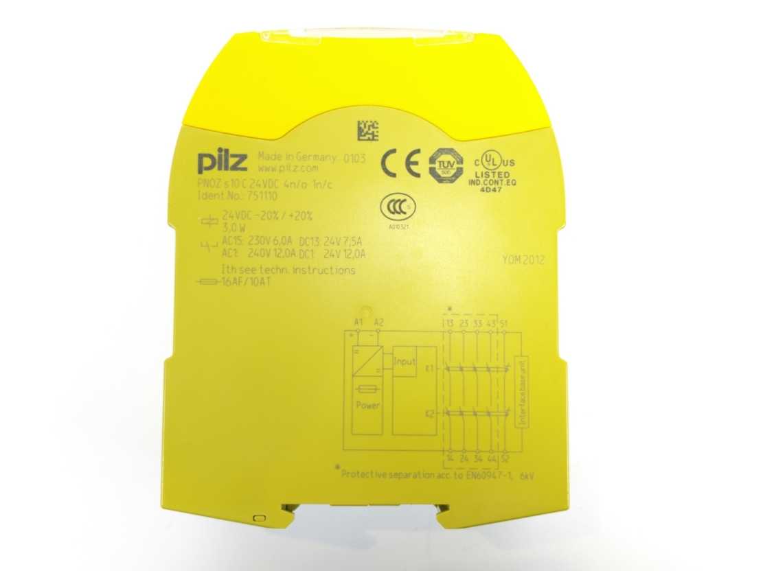Pilz 751110 PNOZ s10 24VDC Safety Relay Contact Expansion Module