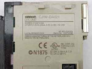 OMRON CJ1W-DA021 D/A UNIT